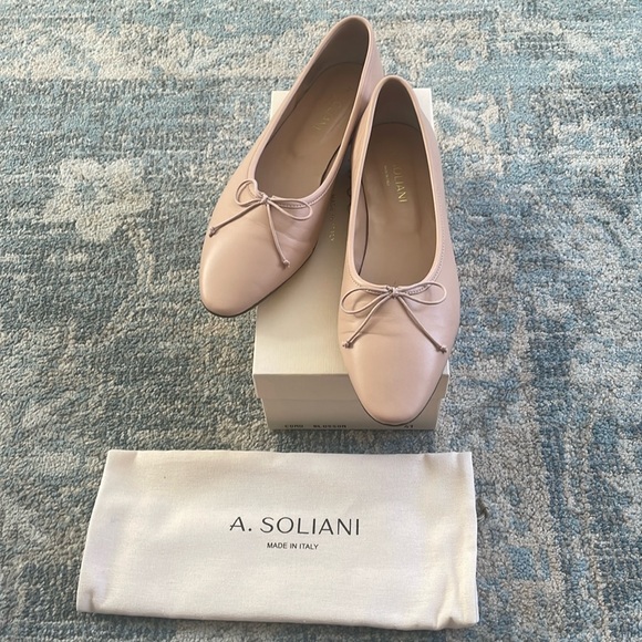 A Soliani Como Ballet Flats in Blossom (Pale Pink) size 41 - Picture 1 of 6